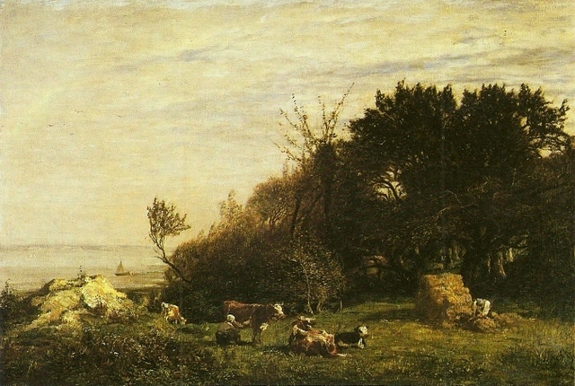 The Farm in Saint Siméon, 1856 - Ежен Буден