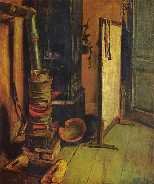 A corner of the studio, c.1830 - Eugene Delacroix