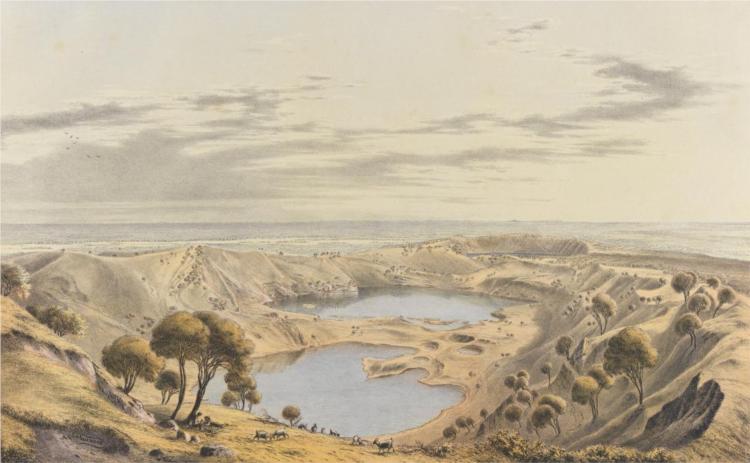 Crater of Mount Gambier S.A., 1867 - Ойген фон Герард