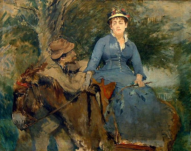 The Donkey Ride, 1880 - Eva Gonzalès