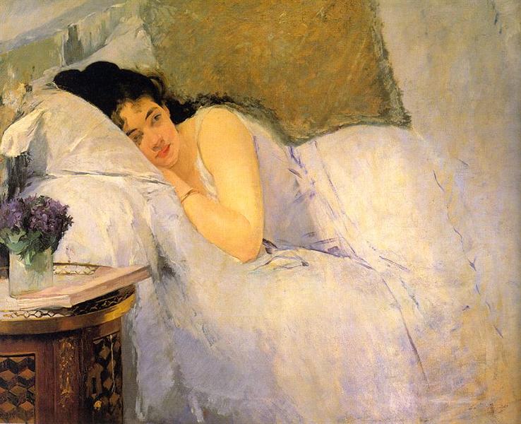 Le réveil, 1876 - Eva Gonzalès