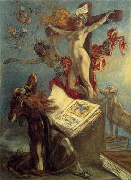 The Temptation of St. Anthony, 1878 - Felicien Rops