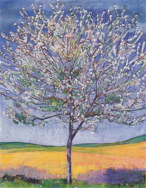 Cherry Tree in Bloom, 1905 - Фердинанд Ходлер