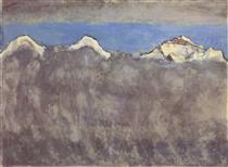 Eiger, Monch and Jungfrau in Moonlight - Ferdinand Hodler