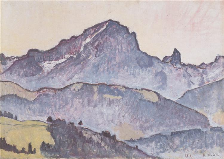 From Le Grand Muveran Villars, 1912 - Фердинанд Ходлер
