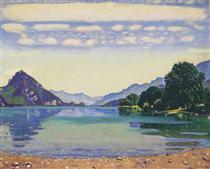 Lake Thun from Lessig - Ferdinand Hodler
