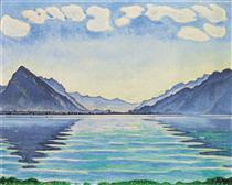 Lake Thun, Symmetric reflection - Фердинанд Ходлер