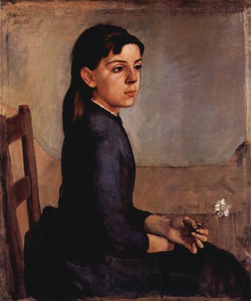 Portrait of Louise Delphine Duchosal, 1885 - Фердинанд Ходлер