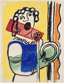 Singer at the microphone - Fernand Léger