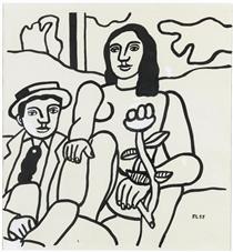 Study for the two lovers - Fernand Leger