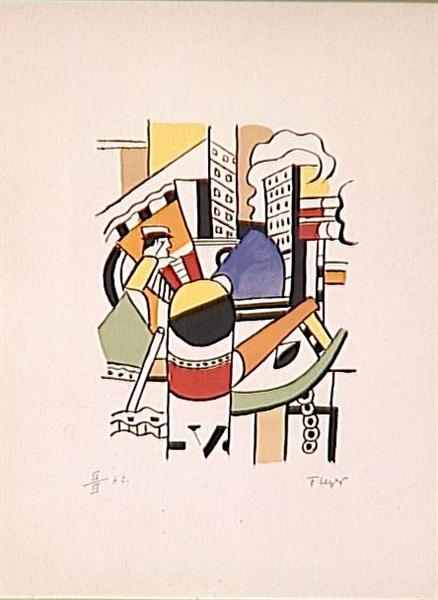 The tug in the city - Fernand Léger