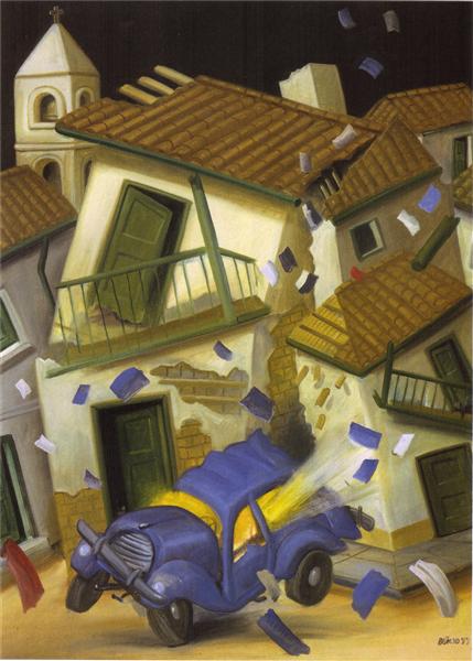 Car Bomb, 1999 - Fernando Botero