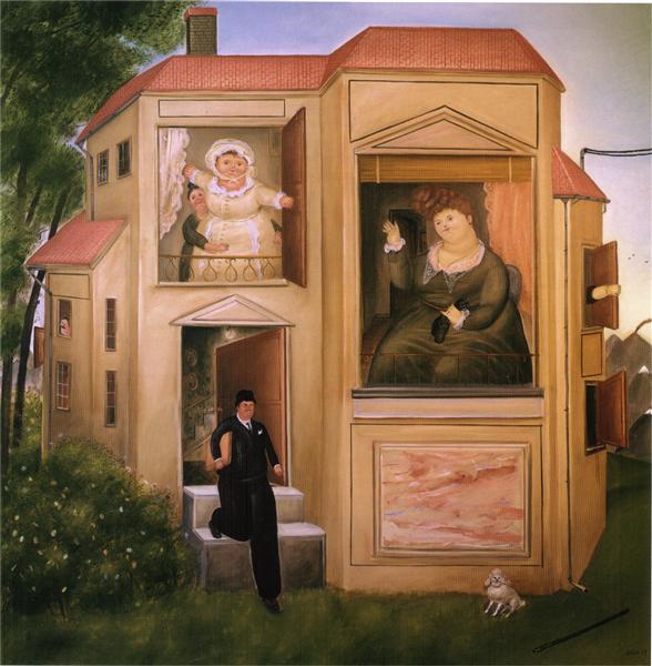 Man Who Went to the Office, 1969 - Fernando Botero