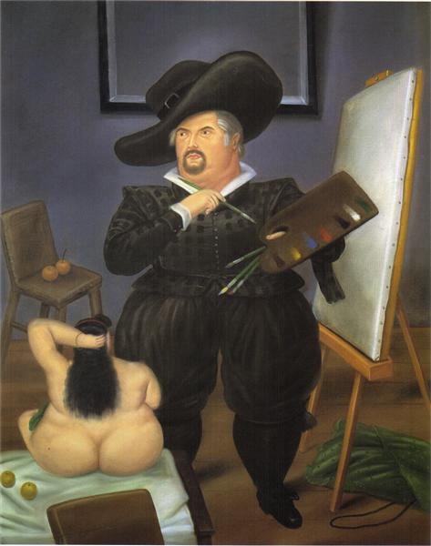 Self-Portrait as Velasquez, 1986 - Fernando Botero