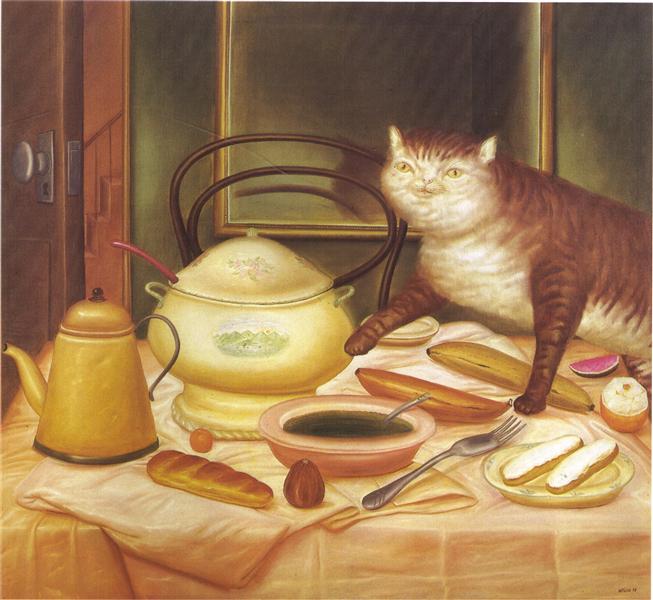 Still Life with Green Soup, 1972 - Fernando Botero