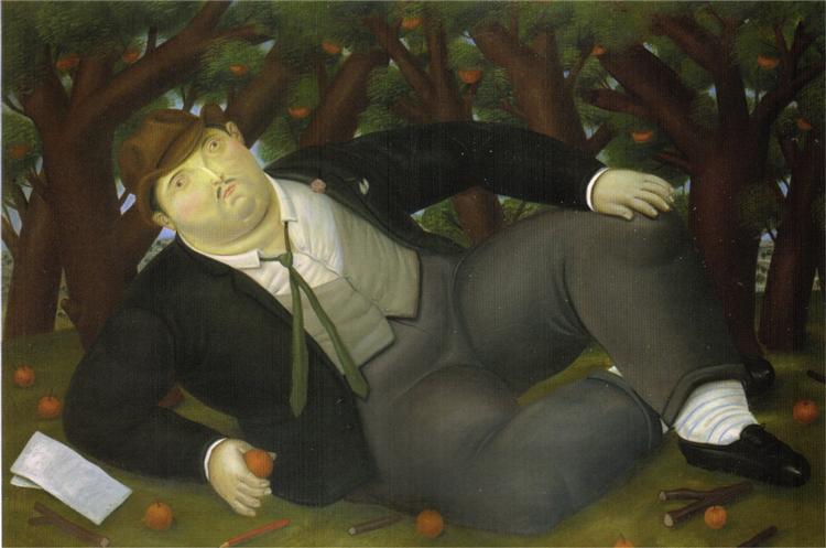 The Poet, 1987 - Fernando Botero