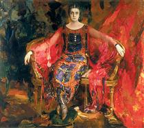 Portrait of Alexandra Balashova - Filipp Andrejewitsch Maljawin