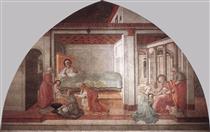 Birth and Naming St. John - Filippo Lippi