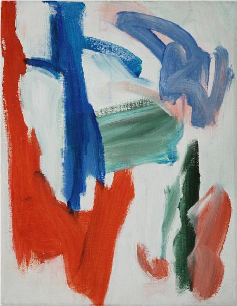 Abstract skying  - abstract painting by Fons Heijnsbroek - Dutch artist, c.1993 - Fons Heijnsbroek