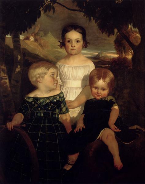 The Bromley Children, 1843 - Ford Madox Brown