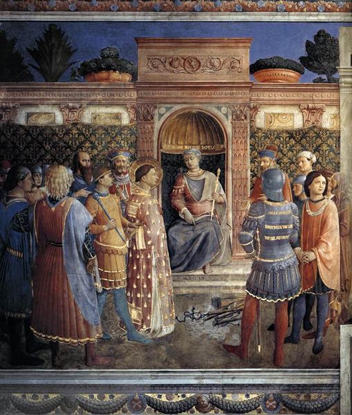 Осуждение Св. Лаврентия императором Валерианом, 1447 - 1449 - Фра Анджелико
