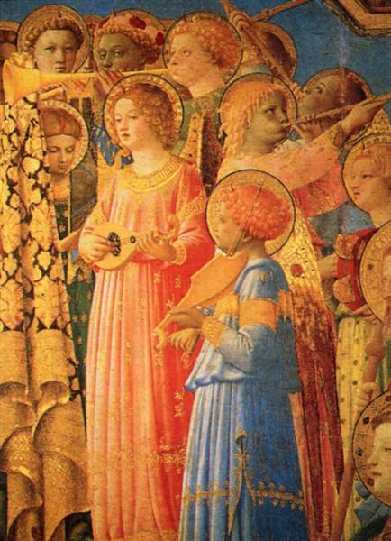 Coronation of the Virgin (detail), 1434 - 1435 - Fra Angélico
