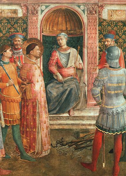 St. Lawrence on Trial, 1447 - 1450 - Фра Анджеліко
