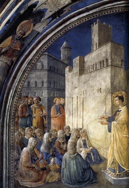 The Sermon of St. Stephen, 1447 - 1449 - Fra Angelico