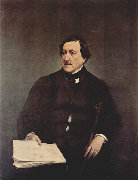 Portrait of Gioacchino Rossini, 1870 - Франческо Хайес