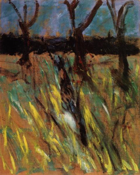 Этюд для Пейзажа по Ван Гогу, 1957 - Френсис Бэкон