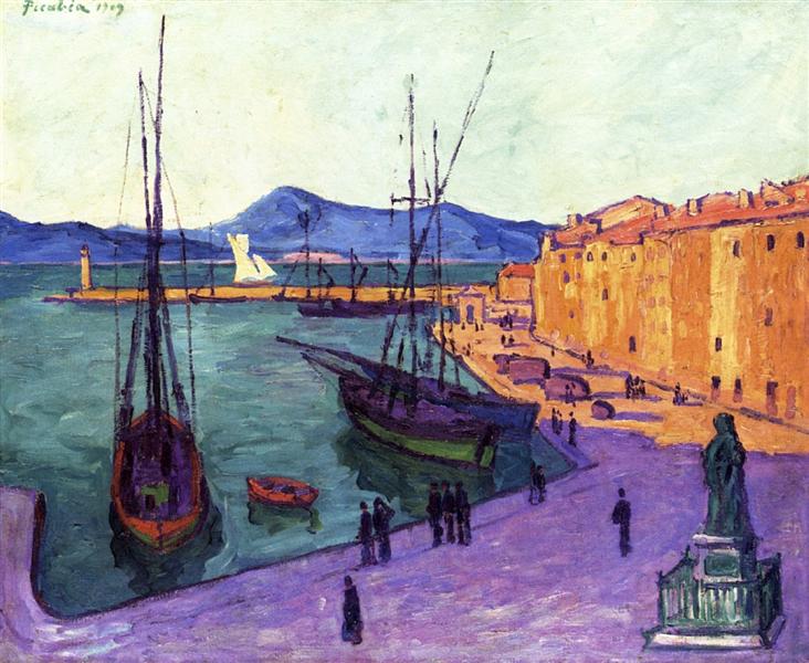 Port of Saint-Tropez, Evening Effect, 1909 - Francis Picabia