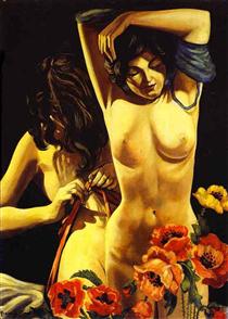 Two Women with Poppies - Francis Picabia