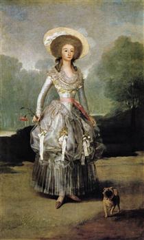 Bildnis der Marquesa de Pontejos - Francisco de Goya
