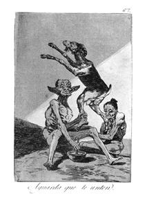 Aguarda que te unten - Francisco de Goya