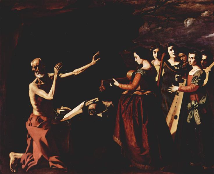 The temptation of St. Jerome, 1639 - Франсіско де Сурбаран