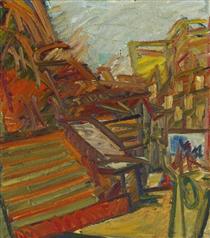 To the Studios - Frank Auerbach