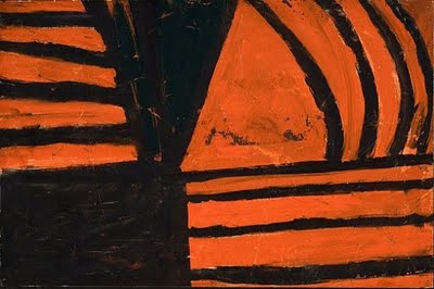 Untitled (Black and Orange), 1958 - Frank Stella