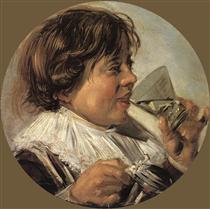 Jeune garçon avec un verre - Frans Hals