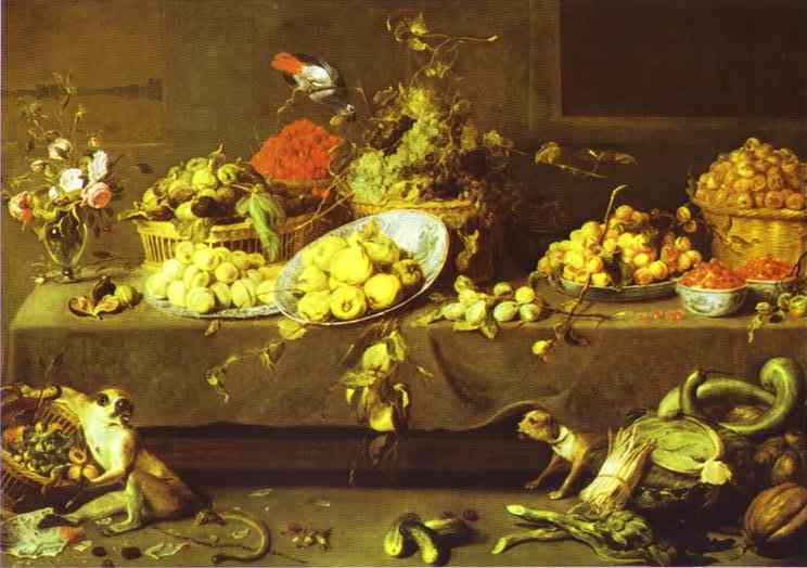 Flowers, Fruits and Vegetables - Frans Snyders