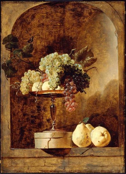 Grapes, Peaches and Quinces in a Niche - Frans Snyders
