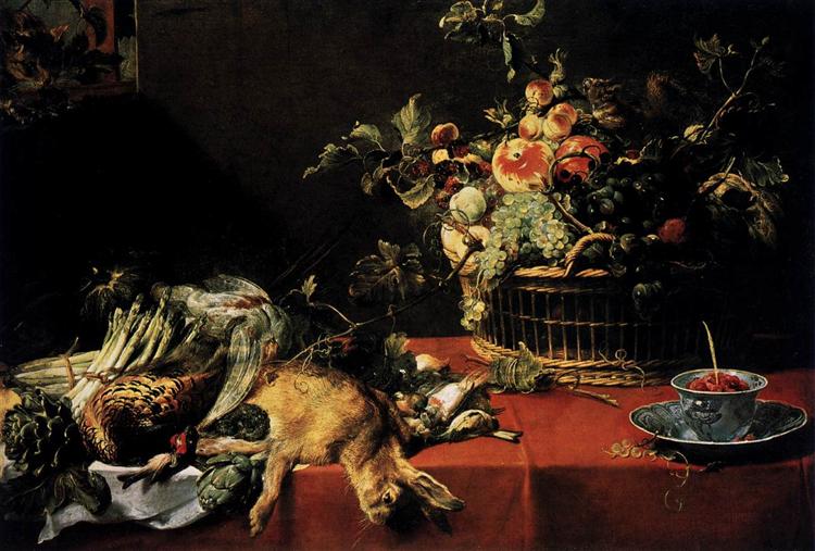 Still Life with Fruit Basket and Game, 1620 - Frans Snyders