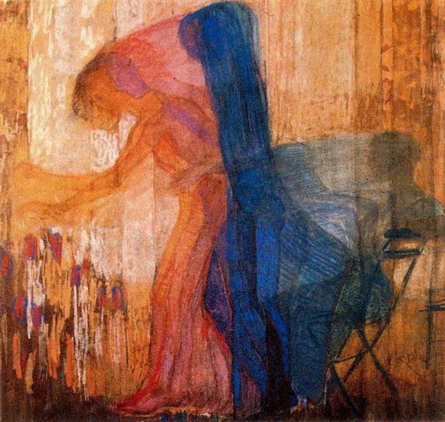 Woman Picking Flowers, 1909 - 弗朗齐歇克·库普卡