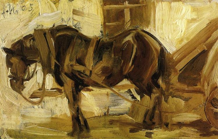 Small Horse Study, 1905 - Франц Марк