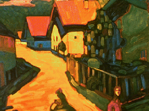 Village street - Franz Marc