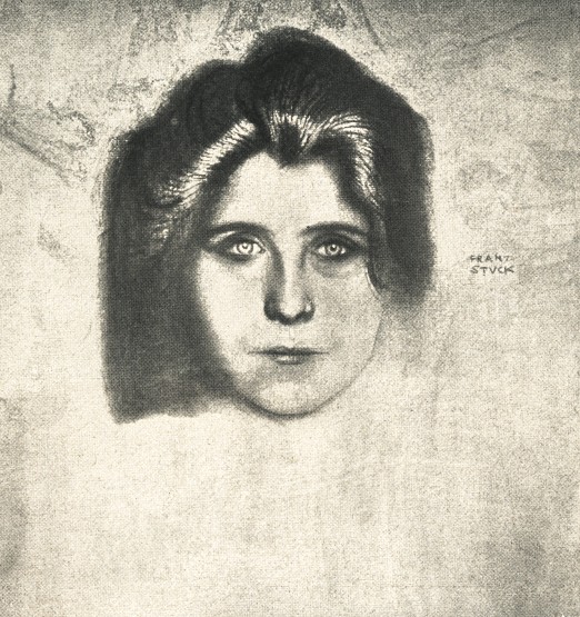 Portrait of writer Juliane Déry, c.1895 - Франц фон Штук