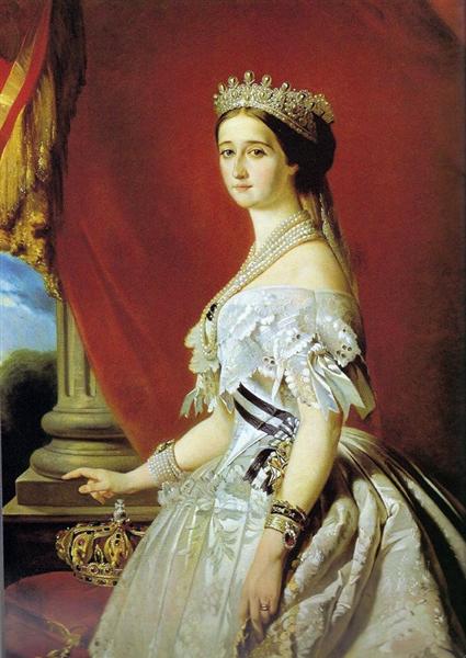 Franz Xaver Winterhalter (1805-73) - The Empress Eugenie; Empress Eugénie  (1826-1920)