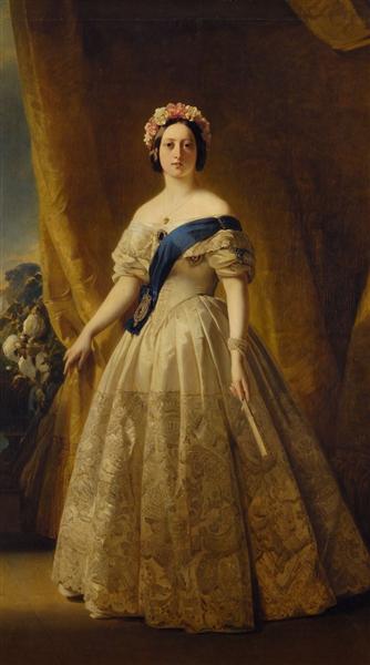 Portrait of Victoria of the United Kingdom, c.1844 - c.1845 - Franz Xaver Winterhalter