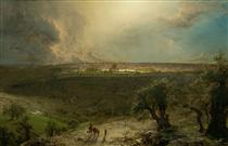 Jerusalen desde el Monte de los Olivos - Frederic Edwin Church