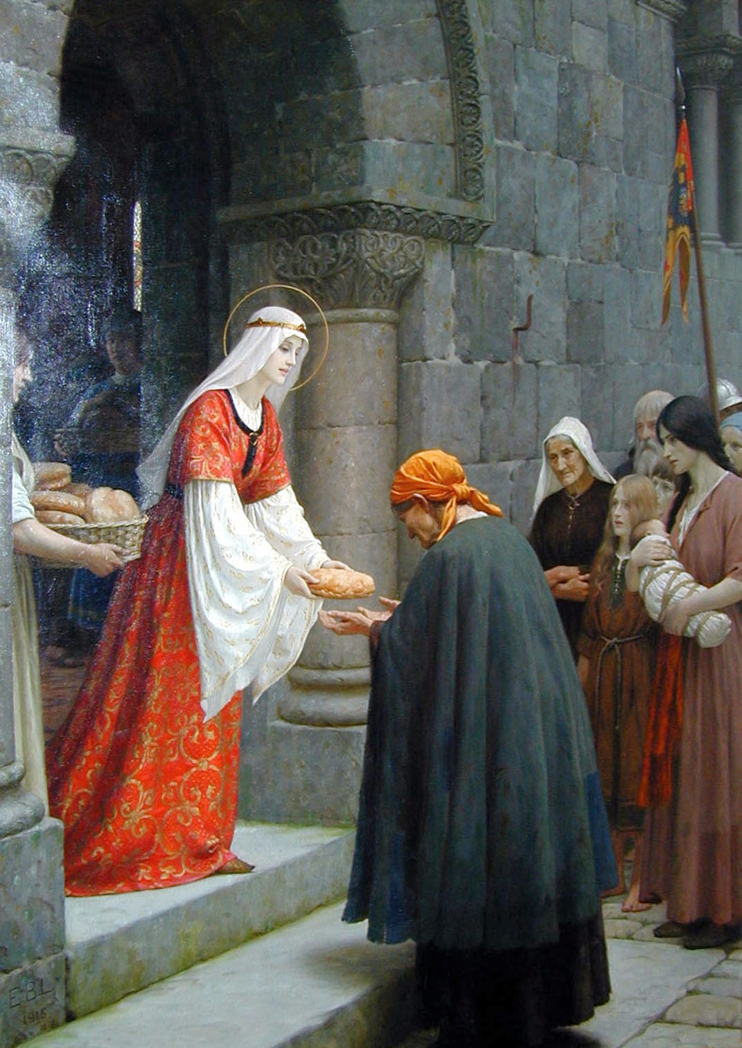 Charity of St. Elizabeth of Hungary - Frederic Leighton - WikiArt.org