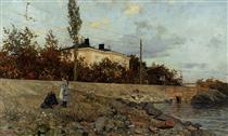 Evening at the Bay of Frogner - Frits Thaulow